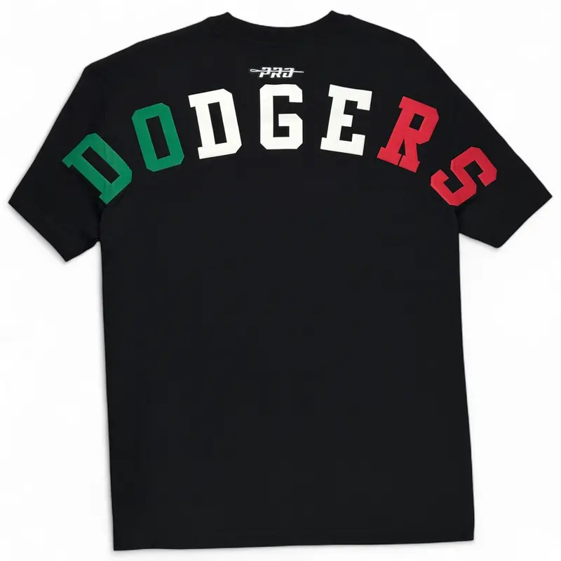 Los Angeles Dodgers Mexico Wingspan Drop Shoulder Jersey Tee – Black 1
