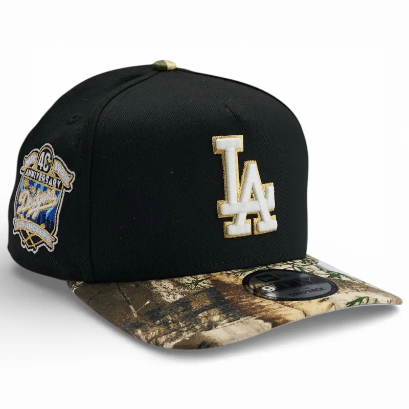 Los Angeles Dodgers New Era 9Fifty A-Frame Snapback – Black With Real Tree Edge Camo 1
