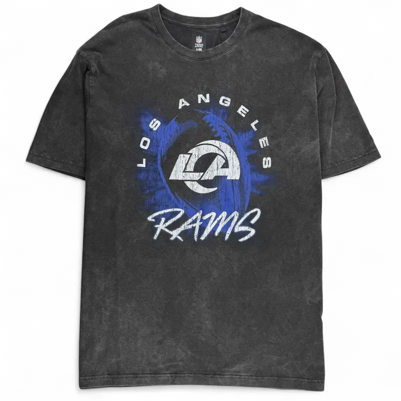 Los Angeles Rams Acid Wash Graphic T-Shirt 1
