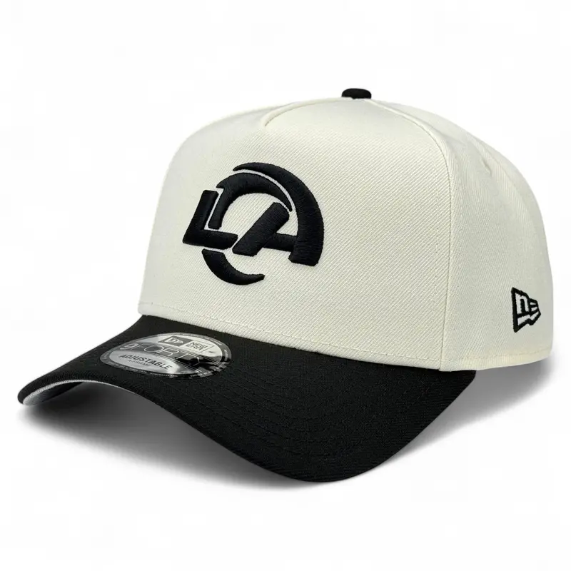Los Angeles Rams Chrome White & Black A-Frame Snapback – New Era 9Forty 1