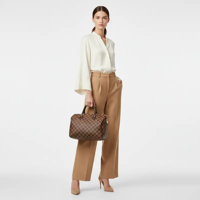 Louis Vuitton Speedy 30 Handbag In Damier Ebene Canvas – Model N41364 1