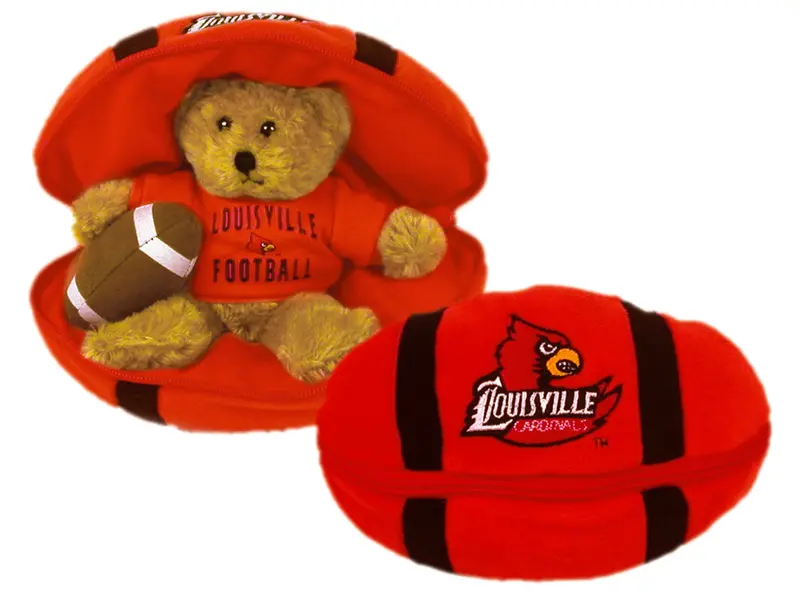 Louisville Cardinals 8-Inch Zipper Football 1