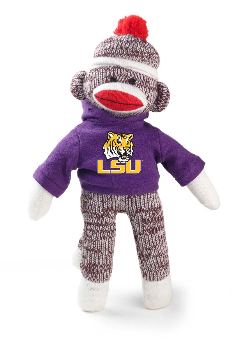 Lsu Louisiana State University Sock Monkey Plush 1