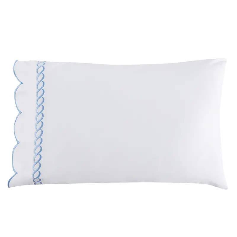 Luxury 600Tc Rope-Embroidered Cotton Pillowcases (Pair) 1