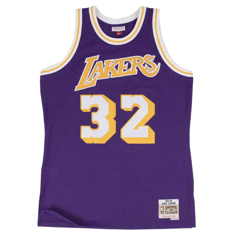 Magic Johnson Hardwood Classics Swingman Jersey – Purple 1