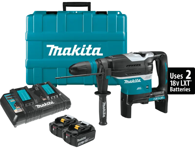 Makita 36V Lxt Brushless Rotary Hammer Kit – 1-9/16" With Avt Technology 1
