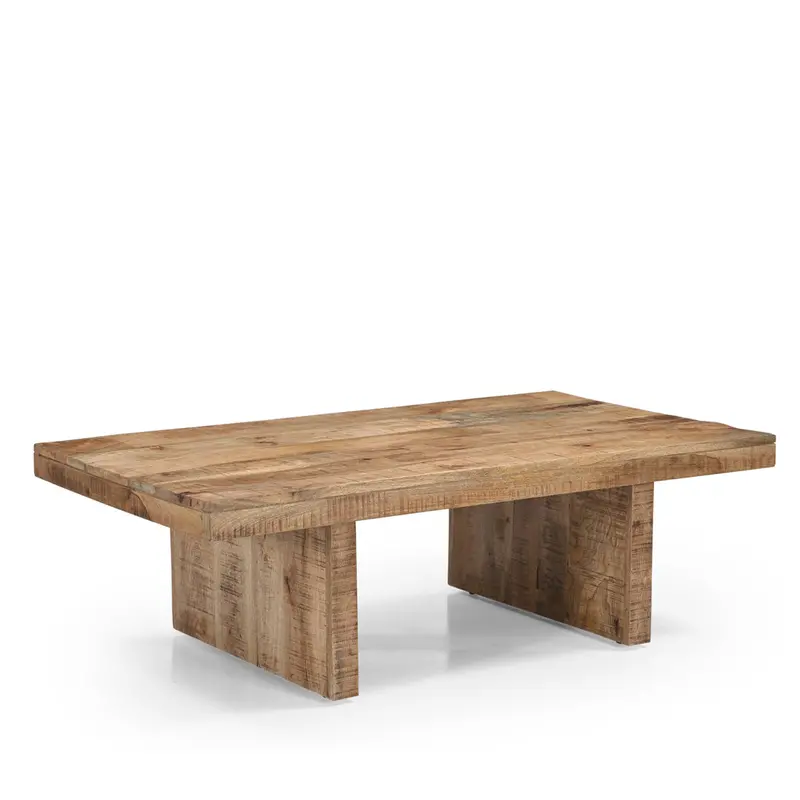 Mango Wood Coffee Table With Natural Grain Finish 1