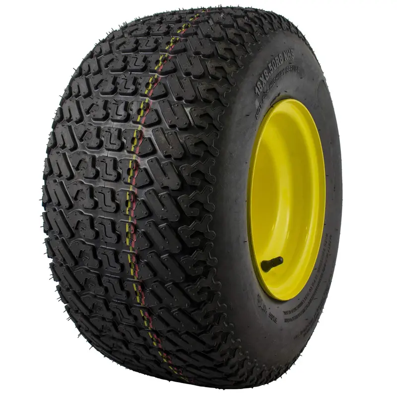 Marastar 18X8.50-8 Radial Rear Tire Assembly – Black Replacement For John Deere Riding Mowers 1