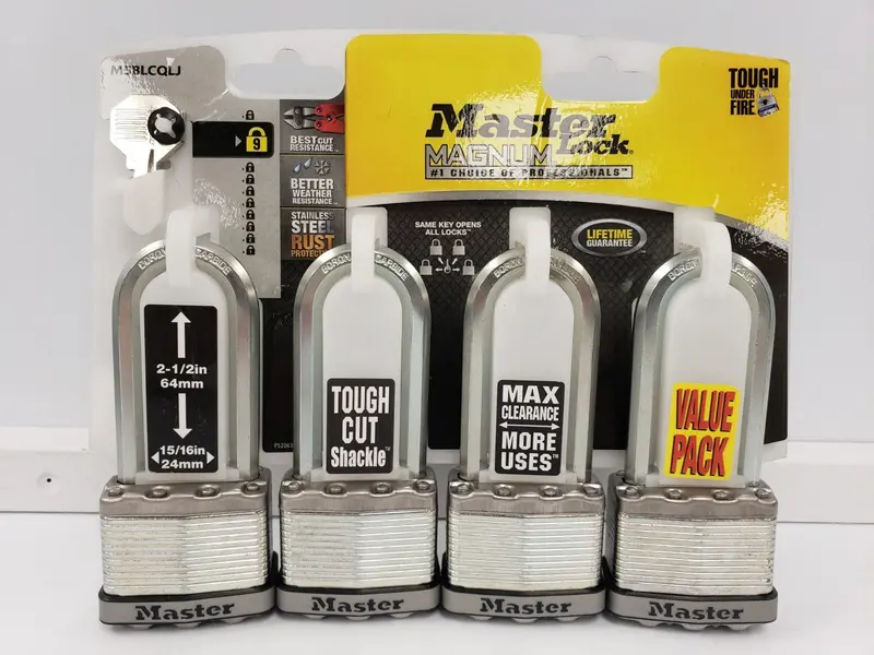 Master Lock M5Blcqlt Set Of Four 1-9/16-Inch Weather-Resistant Padlocks 1