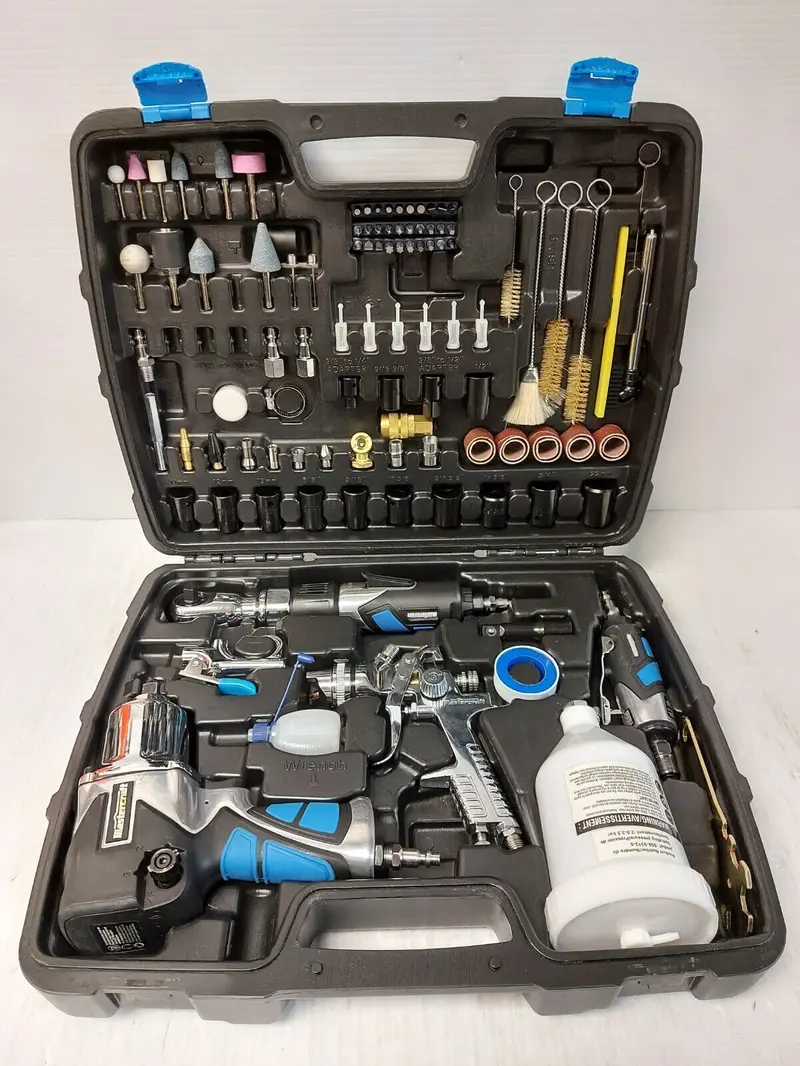 Mastercraft 058-1953-0 Pneumatic Air Tool Kit – Complete Starter Bundle 1