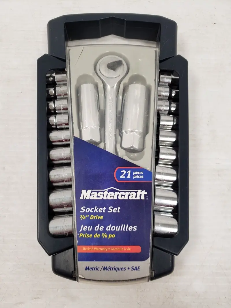 Mastercraft 58-9207-0 22-Piece Metric Socket Set (Model 44314-1) 1
