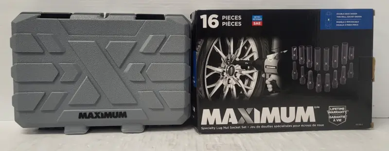 Maximum 058-2030-0 16-Piece Specialty Lug Nut Socket Kit (Model N94816-1) 1