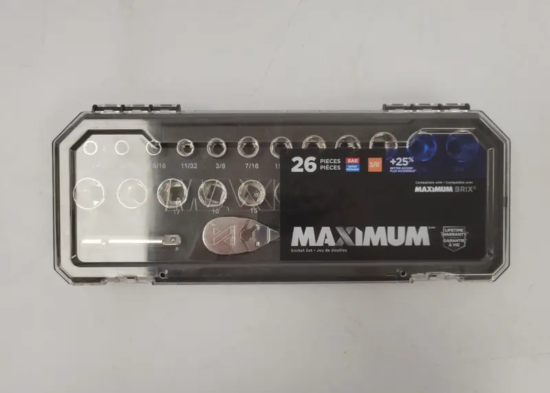 Maximum 26-Piece Socket Set – Metric And Sae Combination Wrench Set, 92106-1 1
