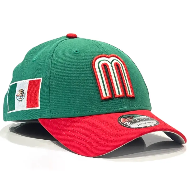 Mexico National Team Wbc 9Forty Adjustable Hat – Green & Red 1
