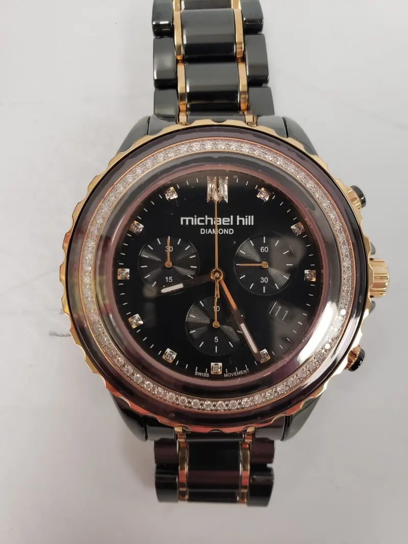 Michael Hill 9633 Women’S Diamond Accent Stainless Steel Watch 1