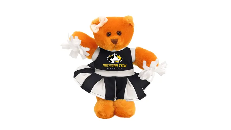 Michigan Tech Husky-Themed Cheer Bear (8") 1