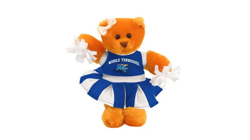 Middle Tennessee State Blue Raiders 8" Cheer Bear Stuffed Animal 1
