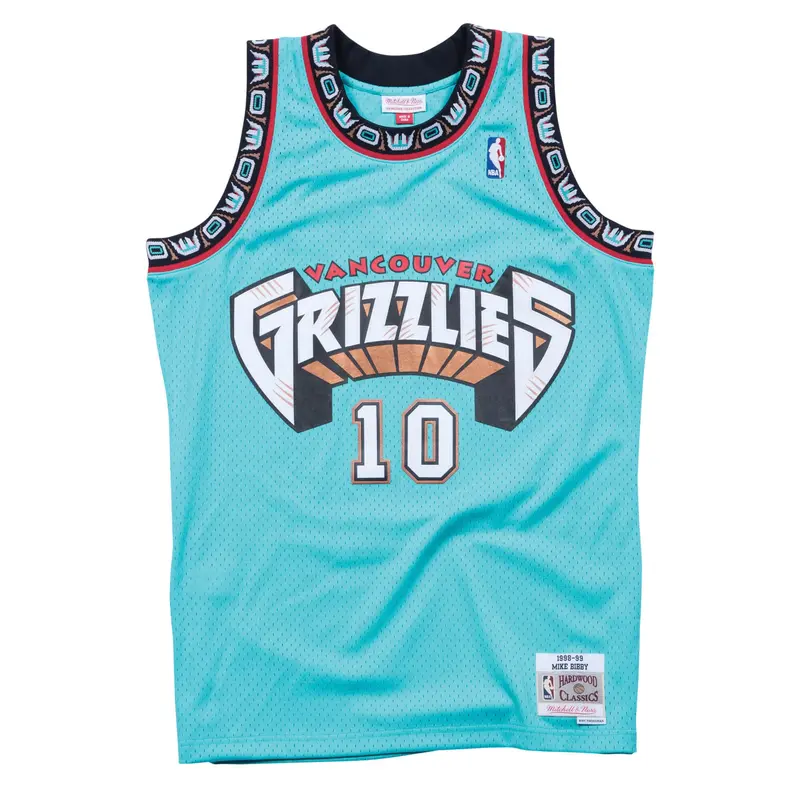 Mike Bibby Vancouver Grizzlies Turquoise Swingman Jersey – Mitchell & Ness Hardwood Classics 1