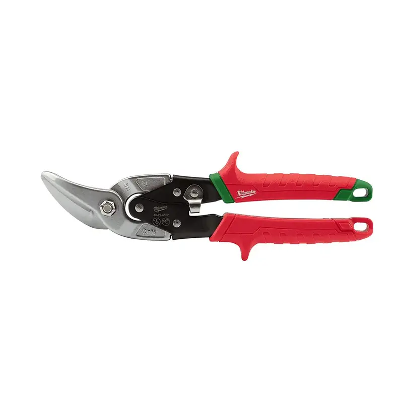 Milwaukee 10 In Right-Cutting Offset Aviation Snips For Sheet Metal 1