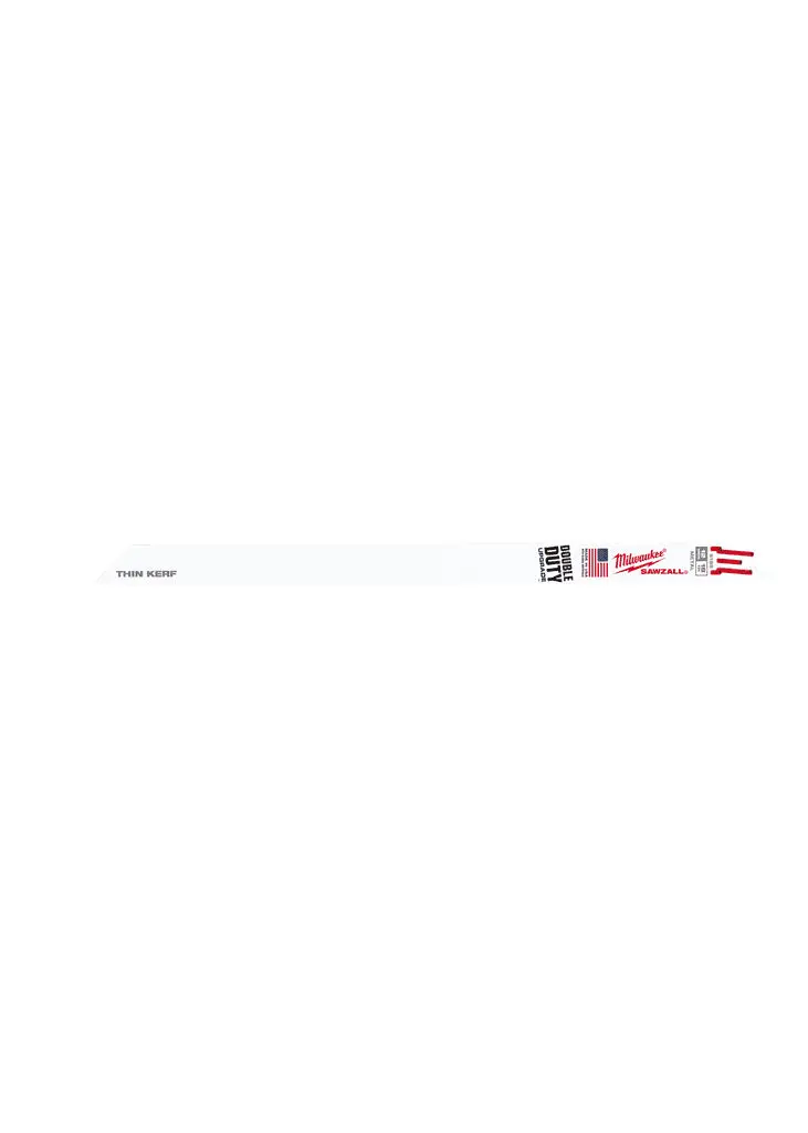 Milwaukee 12" 18-Tpi Thin-Kerf Sawzallâ€Šâ® Blade For Detailed Wood & Plastic Work (Single) 1