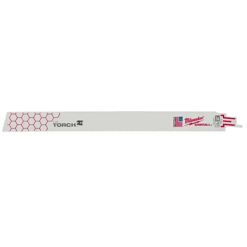 Milwaukee 12" 24-Tpi Torch Sawzallâ€Šâ® Blade Pack – 5 Blades For High-Fidelity Metal Cutting 1
