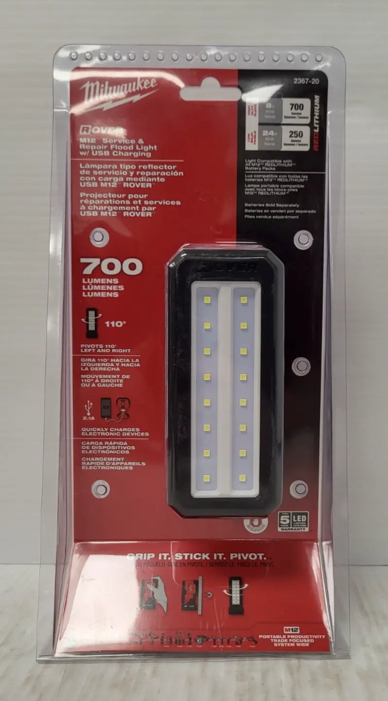 Milwaukee 2367-20 M12™ Rover™ Portable Floodlight (Model N94807-2) 1