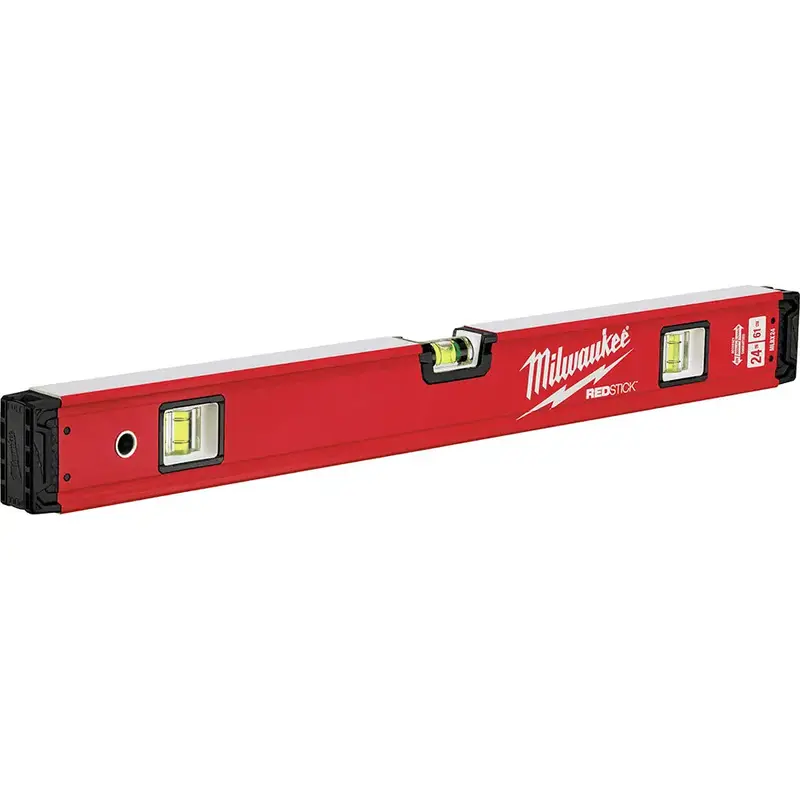 Milwaukee 24 In Redstick Aluminum Box Level With Vial Accuracy 1