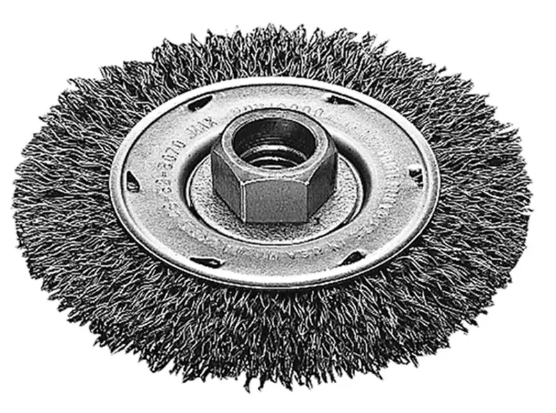 Milwaukee 4" Carbon Steel Radial Crimped Wire Wheel 1