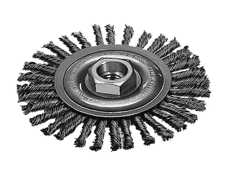 Milwaukee 4" Carbon Steel Stringer Bead Wire Wheel 1