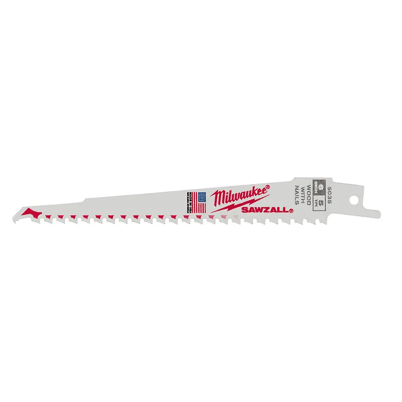 Milwaukee 6" 5-Tpi Wood-Cutting Sawzallâ€Šâ® Blade Pack – 50 Blades For Rough Framing 1