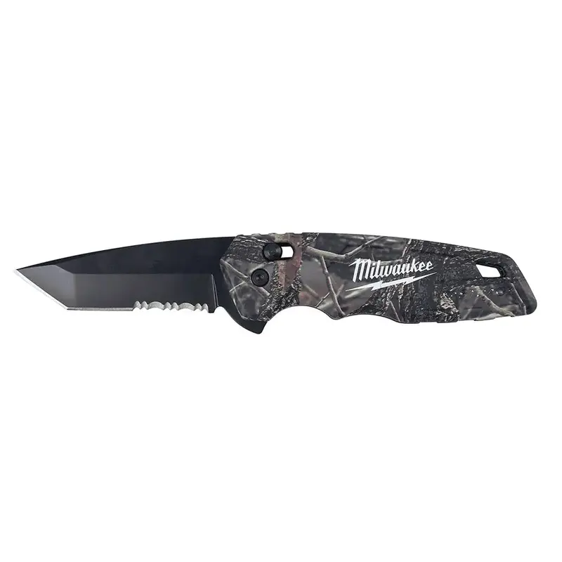 Milwaukee 7.48" Fastback Camo Spring-Assisted Folding Knife 1