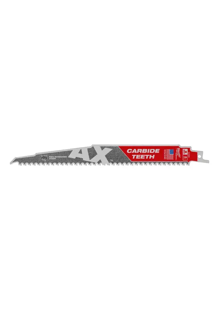 Milwaukee Ax Carbide Sawzall Blade – 9-Inch, 5 Tpi 1
