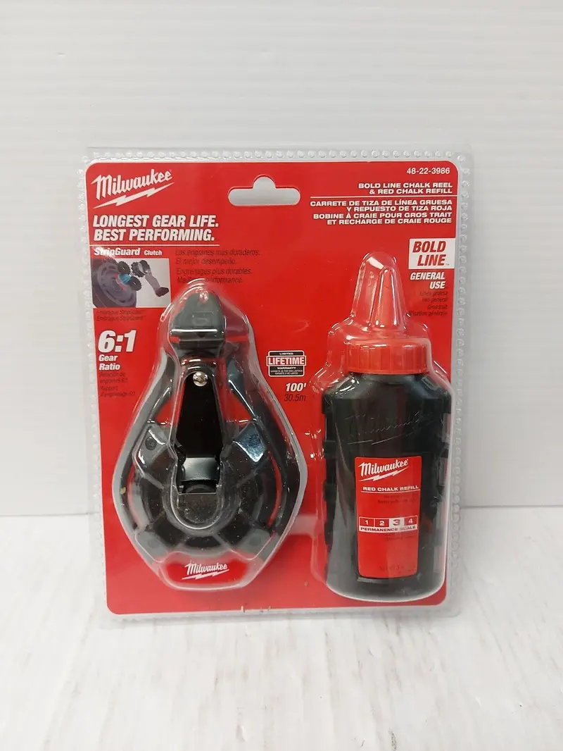 Milwaukee Bold Line Chalk Reel & Refill Kit (48-22-3986, N88557-2) 1