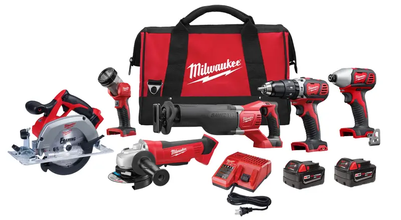 Milwaukee M18 Cordless 6-Tool Combo Kit – Complete Power Tool Bundle 1