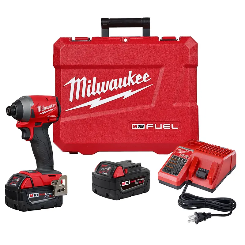 Milwaukee M18 Fuel 1/4-Inch Hex Impact Driver Kit 1