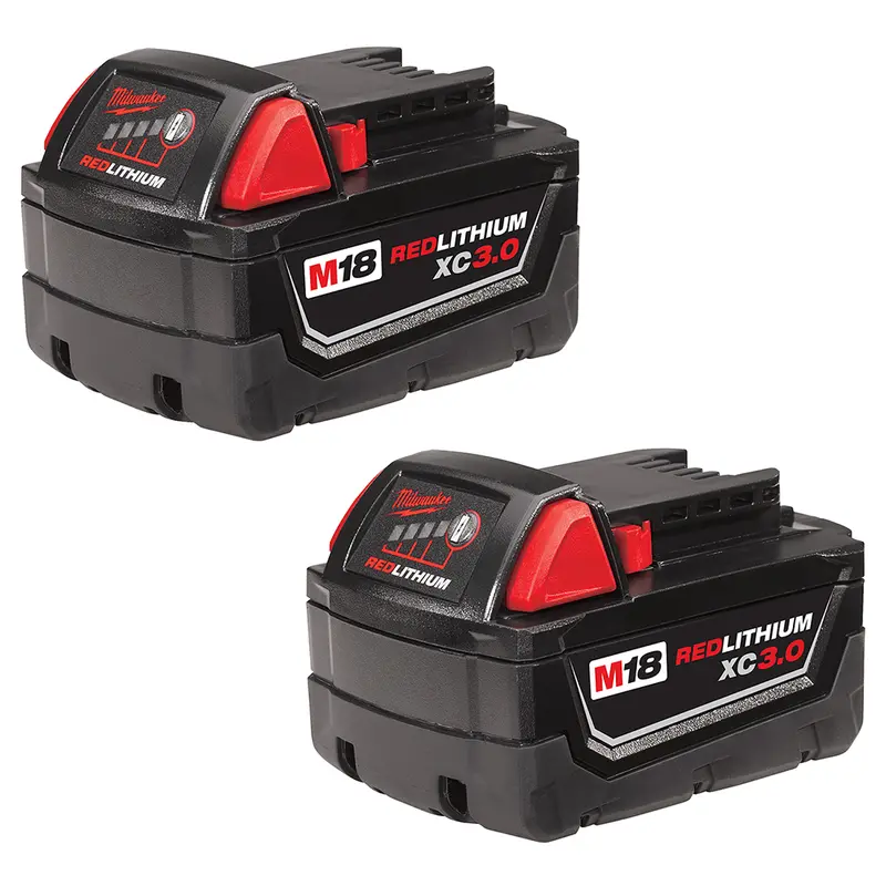 Milwaukee M18 Redlithium 3.0Ah High-Capacity Battery Pack (2-Pack) 1