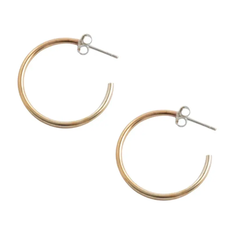 Minimalist 2.5Cm Sterling Silver Hoop Earrings 1