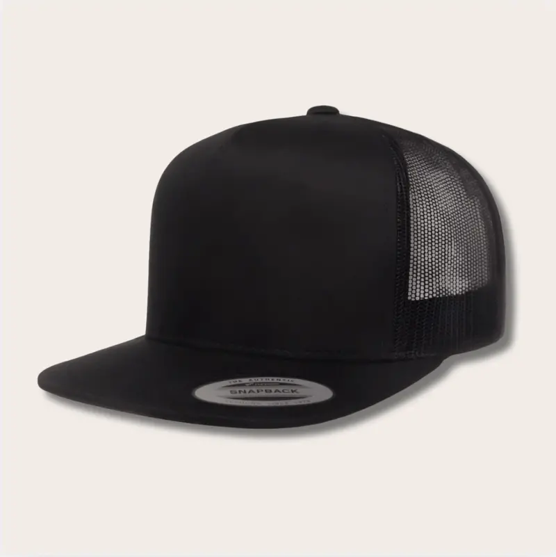 Minimalist Black Trucker Snapback 1