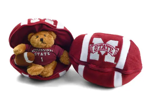 Mississippi State Bulldogs 8-Inch Zipper Football 1