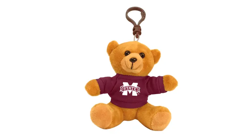 Mississippi State Bulldogs Bear Keychain – 4-Inch School Pride Token 1