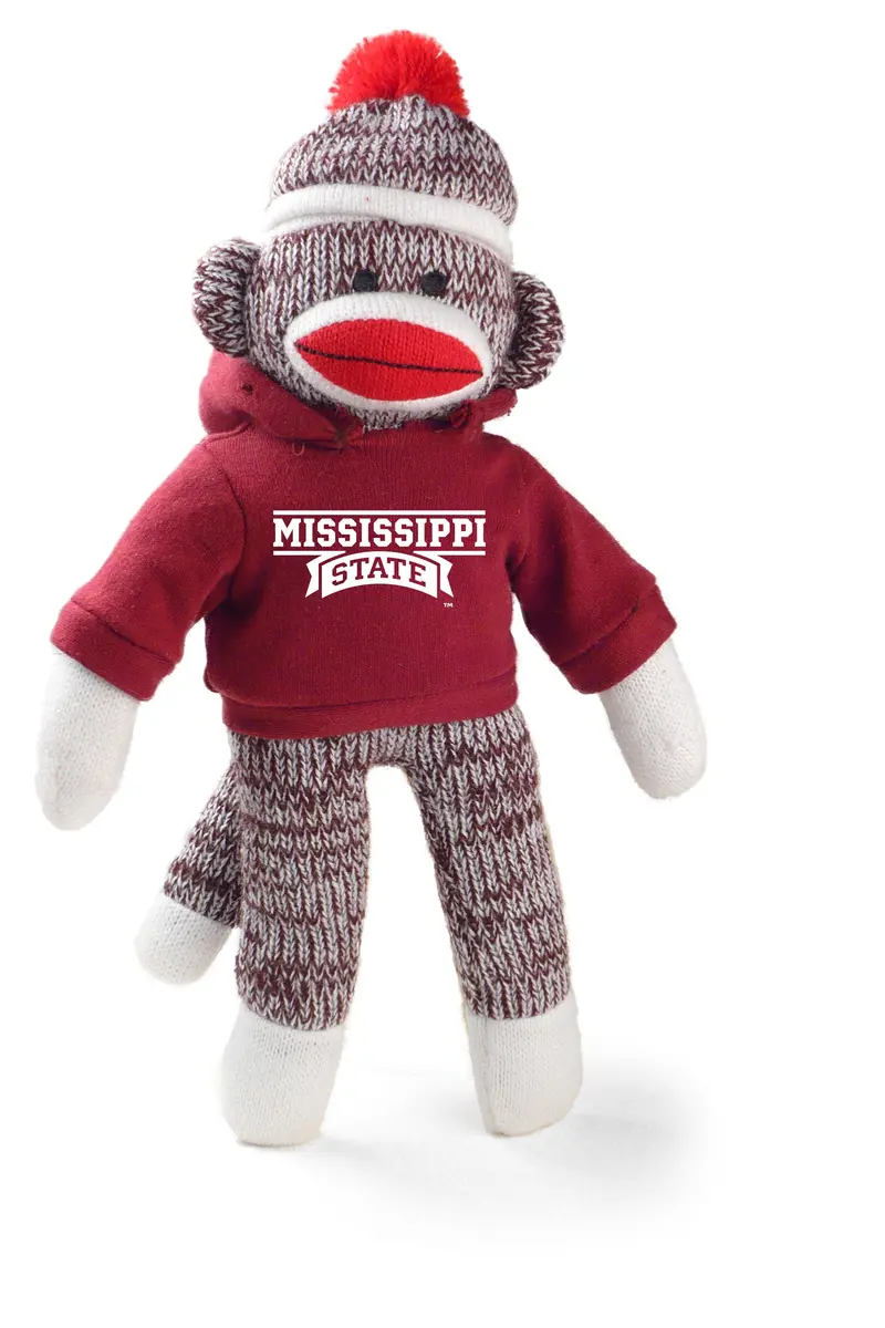 Mississippi State University Sock Monkey Plush Toy 1