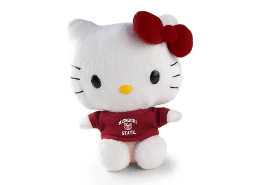 Missouri State University Hello Kitty Figure – 6-Inch Bearcat-Themed Plush 1