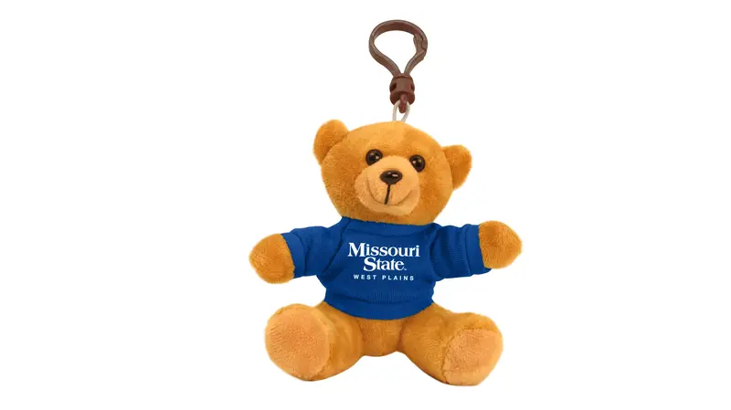 Missouri State University–West Plains Bear Keychain – 4-Inch Collegiate Charm 1