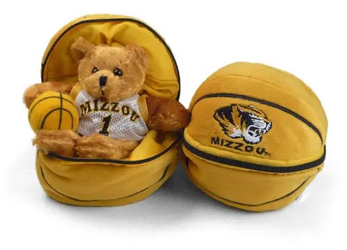 Missouri Tigers 8-Inch Zipper Basketball Toy 1