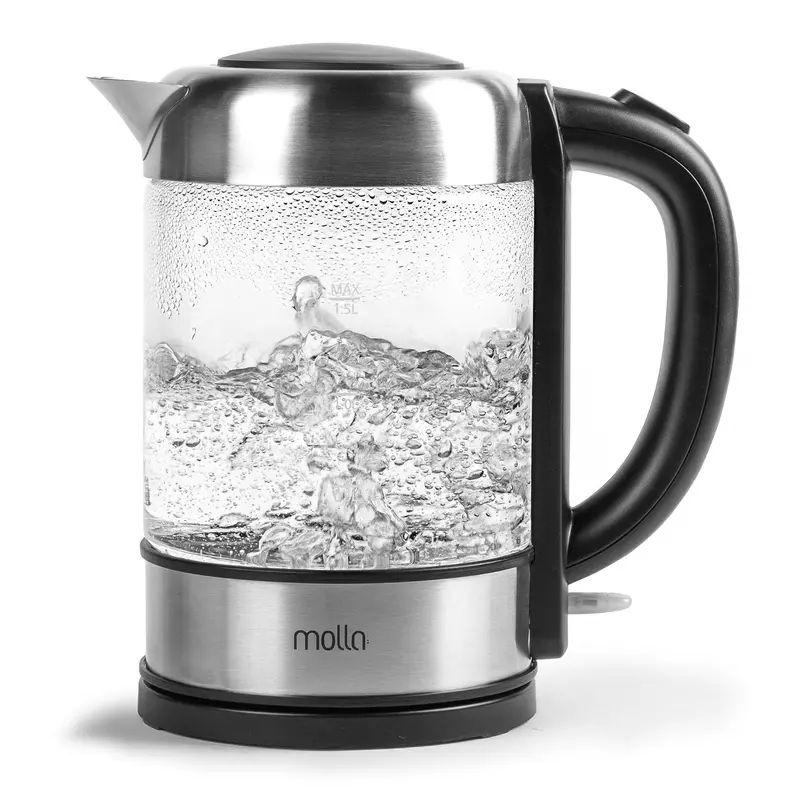 Molla Páro Premium Electric Kettle – Schott Duran Glass, Ultra-Safe Heating Element 1
