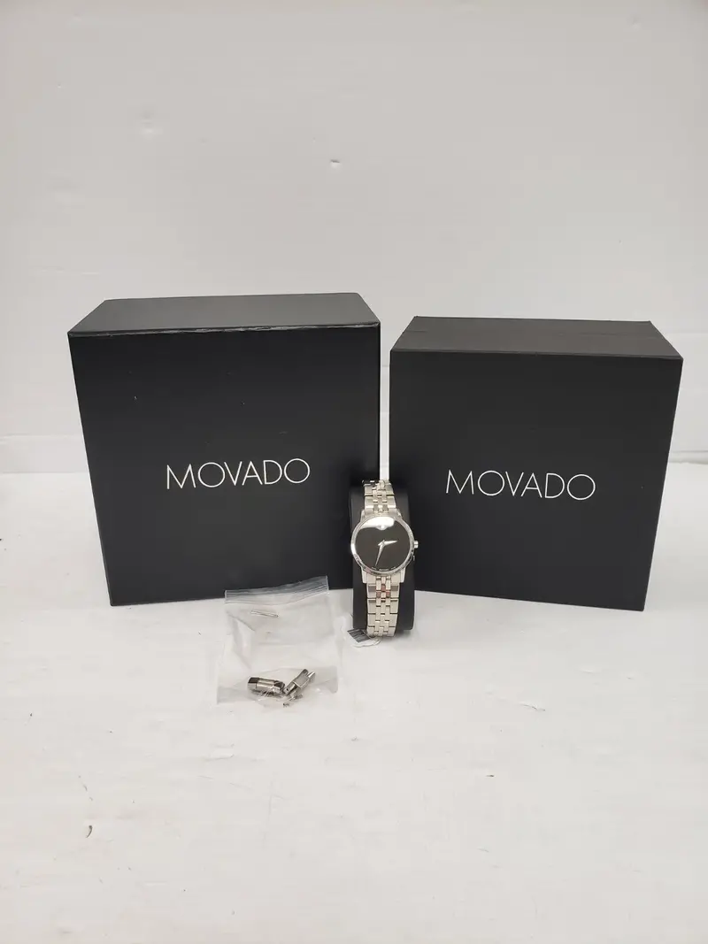 Movado Museum Classic Watch – Slim Round Case, Signature Dot Dial, Swiss Quartz 1
