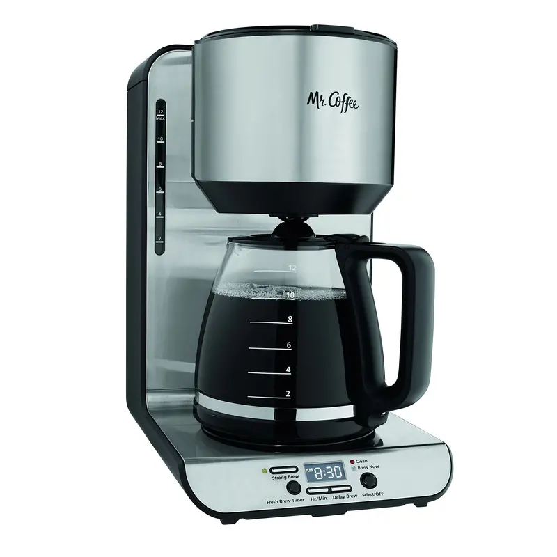 Mr. Coffee Bvmc-Fbx39 12-Cup Programmable Coffeemaker – Stainless Steel Drip Brewer 1