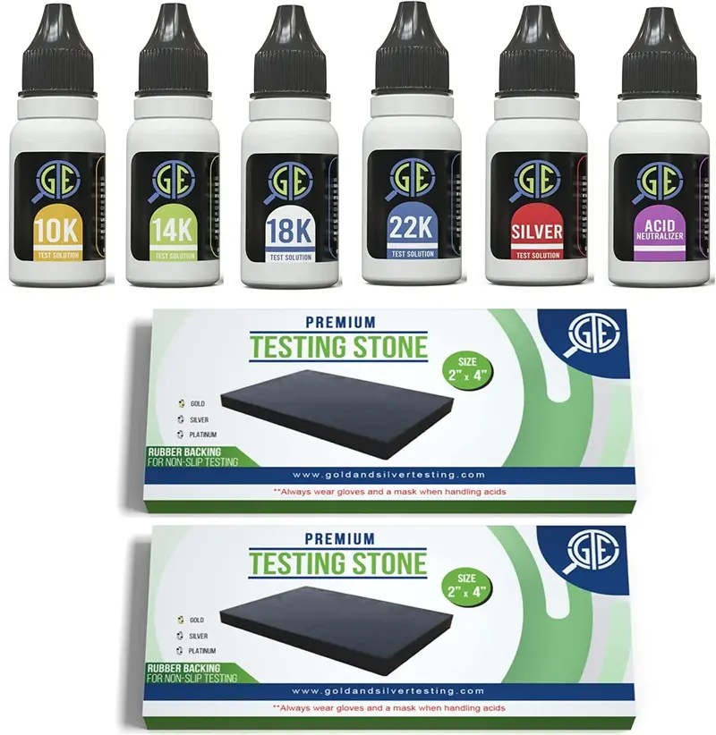 Multi-Metal Verification Kit – Tests 10K–24K Gold, Sterling Silver, Platinum, Palladium & Platinum-Alloy Jewelry 1