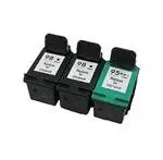 Multi-Use 3-Pack Remanufactured Hp 95/98 Ink Set 1