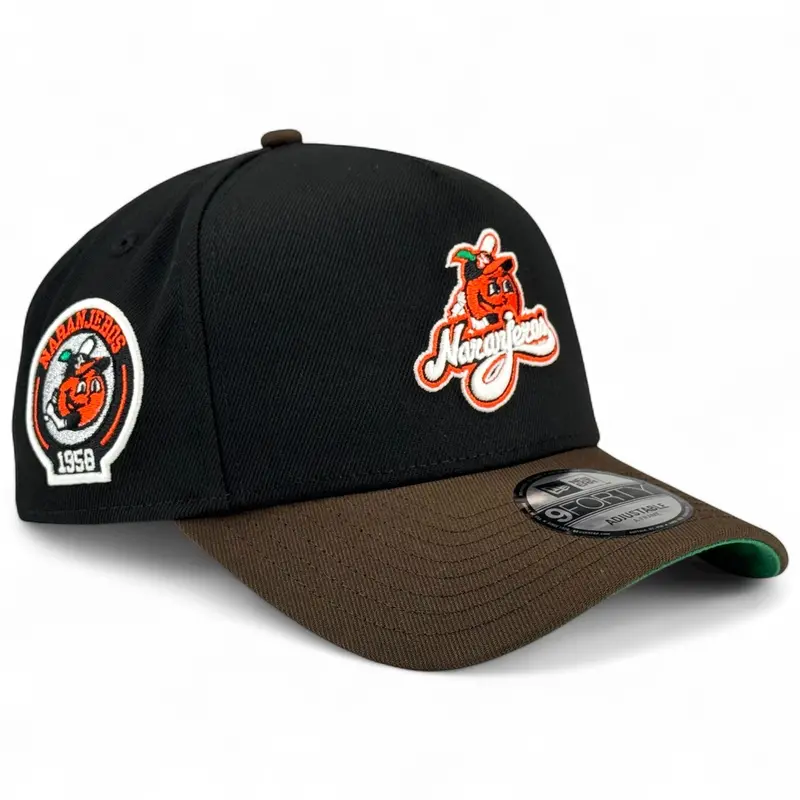 Naranjeros De Hermosillo A-Frame Snapback – Black & Brown 1